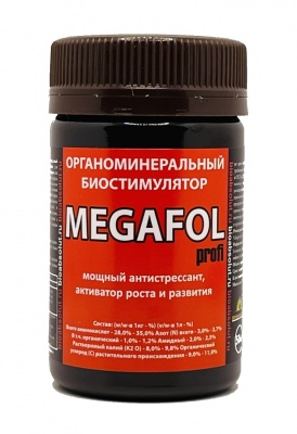 МЕГАФОЛ (MEGAFOL) органоминеральный биостимулятор - мощный антистрессант, активатор роста и развития растений, БиоТехнологии НПО, 50 мл.